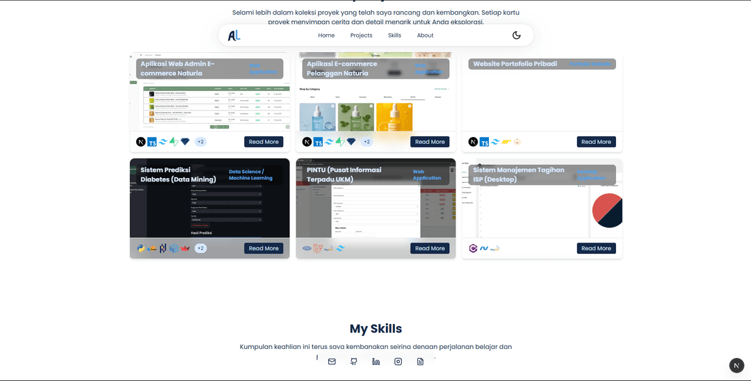Website Portofolio Pribadi Preview